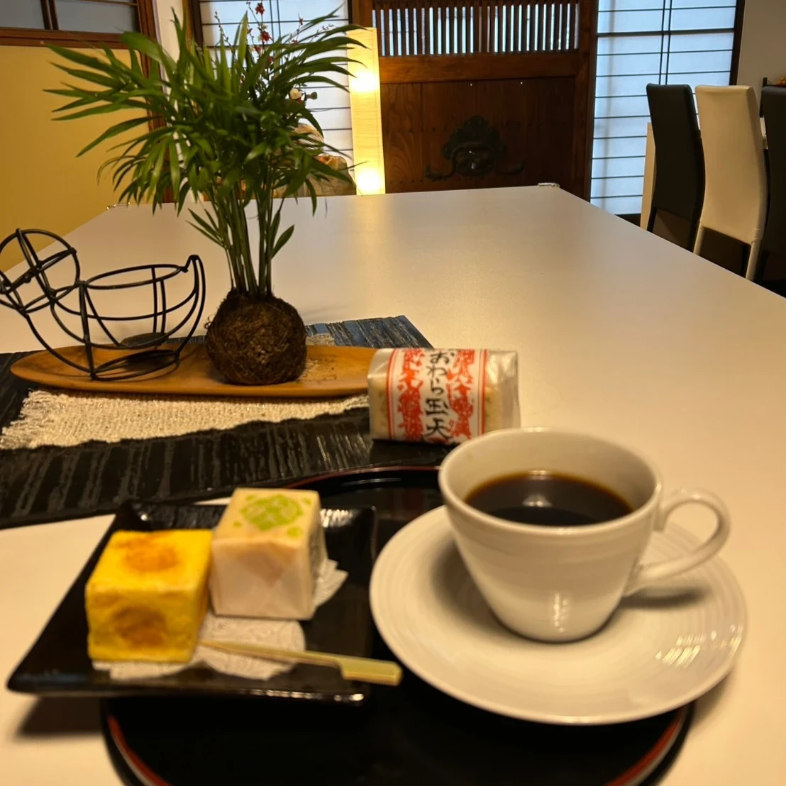 地元銘菓でカフェタイム